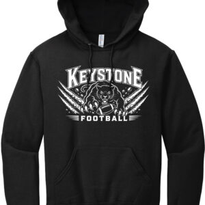 Keystone Football “Slash” 50/50 Hoodie- Black