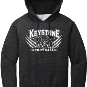 Keystone Football “Slash” 50/50 Hoodie- Black Heather