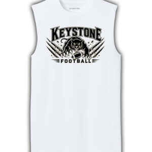 Keystone Football Compression Sleeveless Tee- White